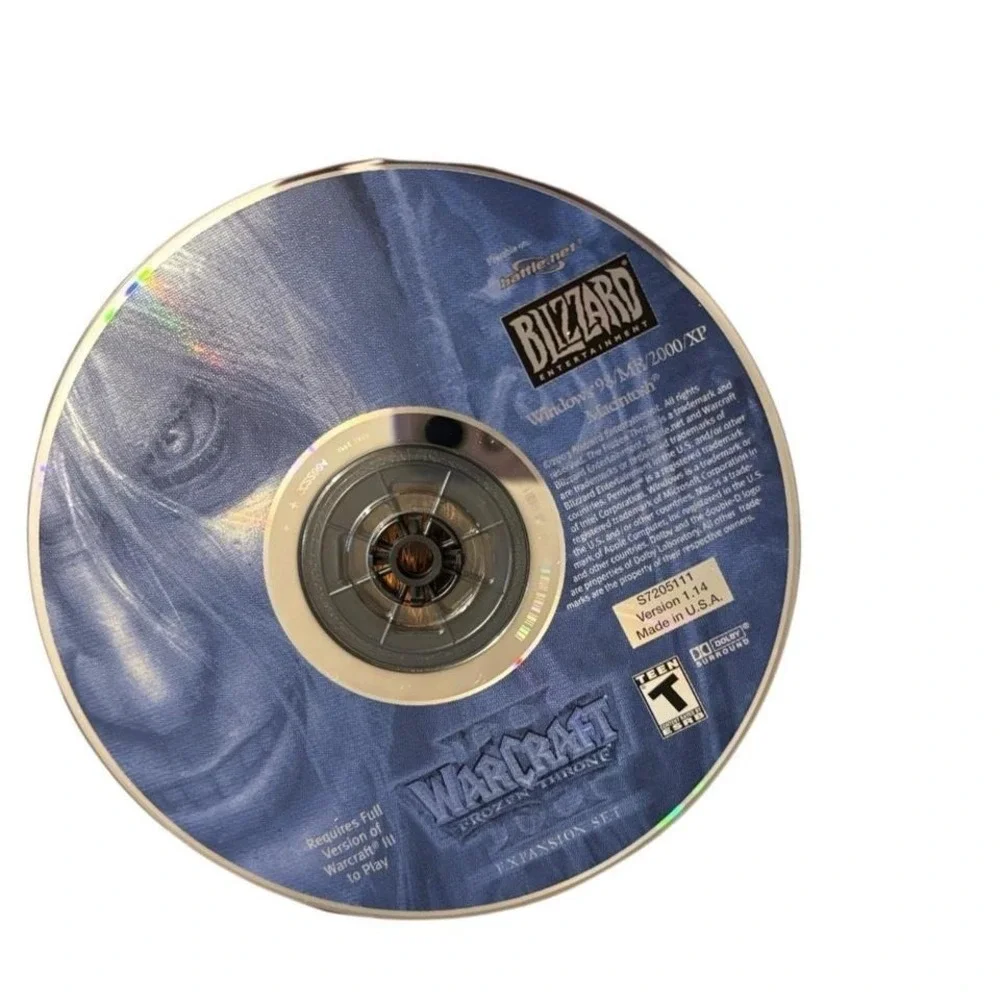 Blizzard Warcraft Battle Chest PC Game Reign of Chaos Frozen Throne Sold‎ As Is